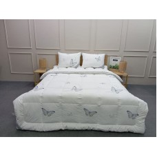 Yorğan, döşək və yastıq dəsti Hanzade SHA-2960, birnəfərlik, yorğan 155x215 sm, döşək 100x200 sm, yastıq 50x70 sm, satin/pambıq, ağ