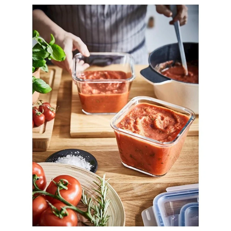 Контейнер для продуктов IKEA 365+, 1.2 л, стекло