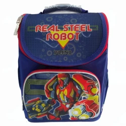 Məktəbli bel çantası PLINI Red Robot, iki bölmə ilə