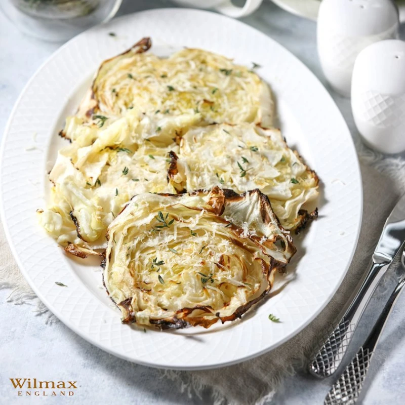 Блюдо овальное Wilmax WL-880103-JV, 35х25 см, фарфор, белое