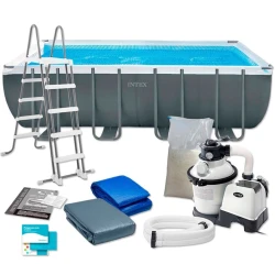 Каркасный бассейн İntex H26356NP, черный, 549х274х132 см, 17203 л
