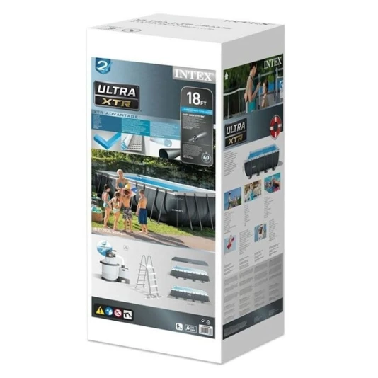 Каркасный бассейн İntex H26356NP, черный, 549х274х132 см, 17203 л