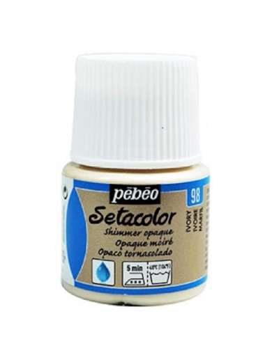 Zərli boya Pebeo parça üçün Setacolor Shimmer Opaque ivory 45 ml, krem
