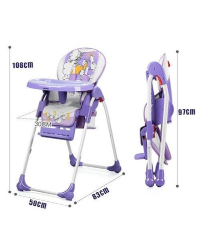 Uşaq oturacağı yedirmə üçün Baby Home YS01 Purple, bənövşəyi