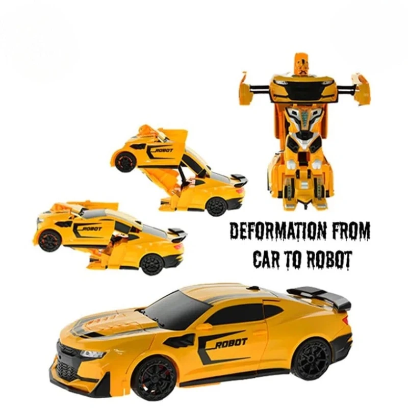 Radio ilə idarə olunan maşın-transformer MD 807B-2A, 6 yaşdan, sarı