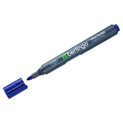 Маркер перманентный Berlingo Multiline PE300 пулевидный, 3 мм, синий