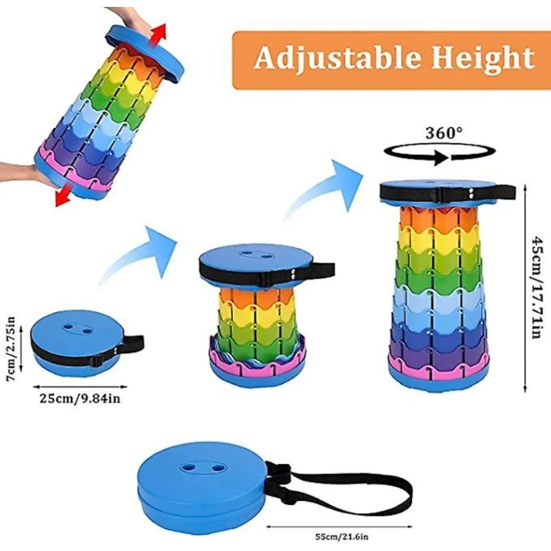 Табурет складной SS-TLS01 разноцветный