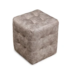 Пуфик 79, ткань, коричневый, 40x35x35 см Пуфик 79, ткань, коричневый, 40x35x35 см