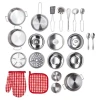 Happy Little Chef Metal Cooking Set 23 parça Qab-qacaq Dəsti