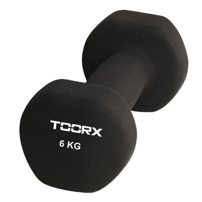 Neopren qantel Toorx, qara, 6 kq, 2 əd Neopren qantel Toorx, qara, 6 kq, 2 əd