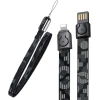 Кабель USB Baseus Gold Collar lanyard Data Cable USB 2.4A, 85 см Pop Black