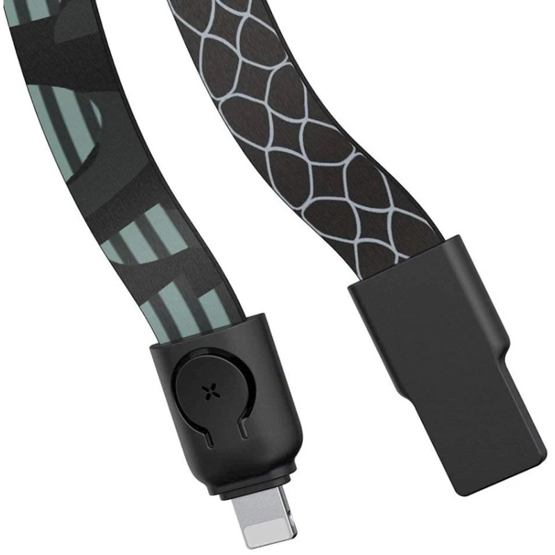 Кабель USB Baseus Gold Collar lanyard Data Cable USB 2.4A, 85 см Pop Black