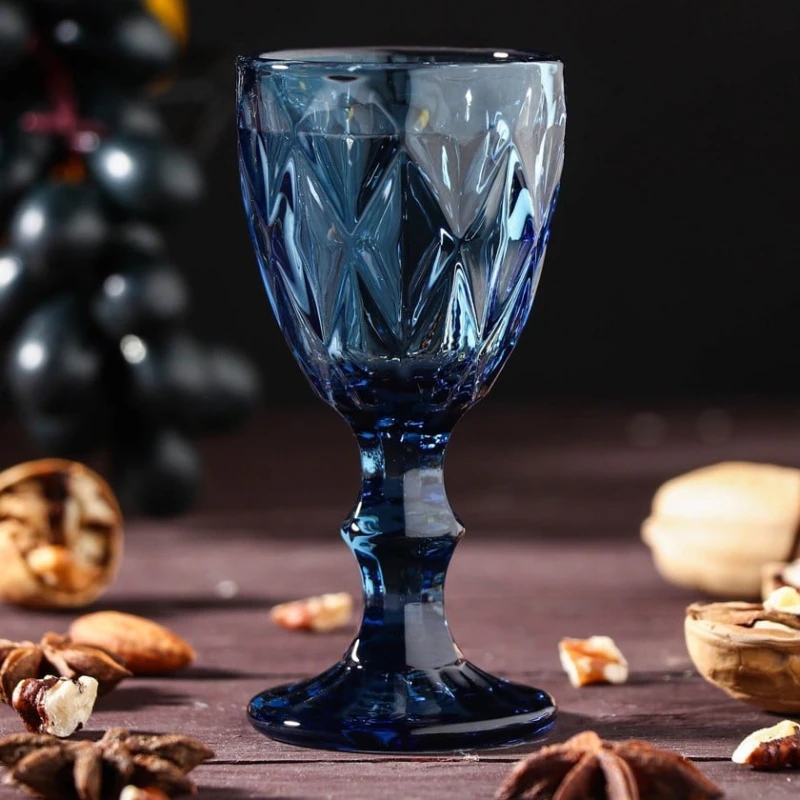 Qədəh dəsti, şüşə, göy, 60 ml, 6 əd Qədəh dəsti, şüşə, göy, 60 ml, 6 əd