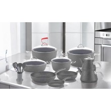 Qab-qacaq dəsti Gallery Home GH-000007, boz, 24 əd