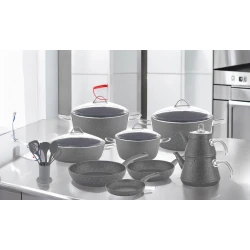 Набор посуды Gallery Home GH-000007, серый, 24 шт