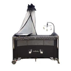 Кровать-манеж ТАК-1-ТБ-60х120, коричневый