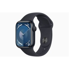 Ağıllı saat Apple Watch Series 9 GPS 41mm Midnight Aluminium Case with Midnight Sport Band - M/L Model A2978 (MR8X3QR/A)