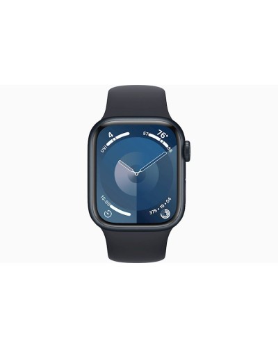 Ağıllı saat Apple Watch Series 9 GPS 41mm Midnight Aluminium Case with Midnight Sport Band - M/L Model A2978 (MR8X3QR/A)