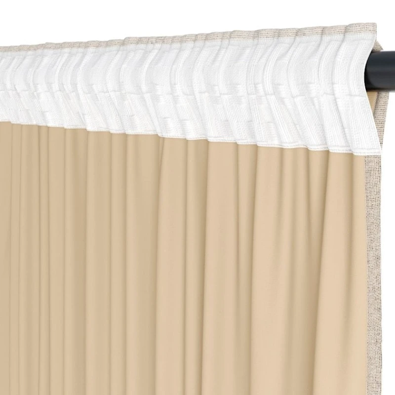 Штора JYSK ALDRA 5053007, 1x140x300 см, полиэстер,бежевый Штора JYSK ALDRA 5053007, 1x140x300 см, полиэстер,бежевый