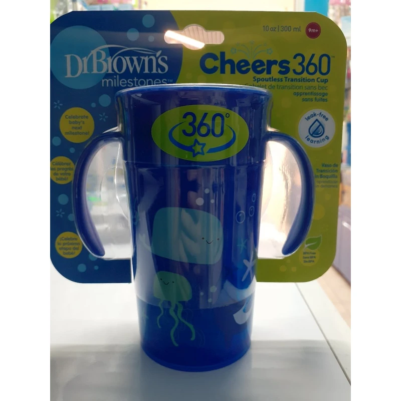 Держатель для бутылок с узким горлышком Dr.Brown's Cheers 360°, 300 мл, синий Держатель для бутылок с узким горлышком Dr.Brown's Cheers 360°, 300 мл, синий