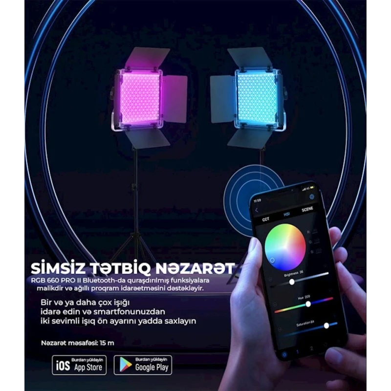 Осветитель светодиодный Neewer 660 Pro RGB II