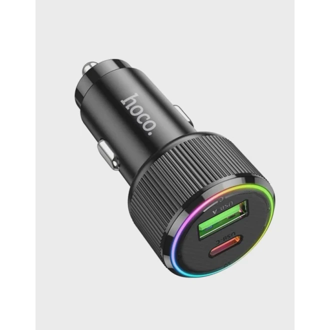 Avtomobil enerji toplama cihazı Hoco Z14A 38W PD20W Black Avtomobil enerji toplama cihazı Hoco Z14A 38W PD20W Black