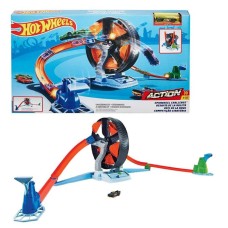 Oyun dəsti Hot Wheels Action Dairəvi Qarşıdurma, fırlanan təkər ilə trek, oyuncaq maşın dəstdədir, 5 yaşdan, plastik, rəngbərəng