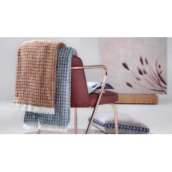 Pled Yataş Wren, 130х170 sm, akril/poliester/pambıq, qəhvəyi/qırmızı