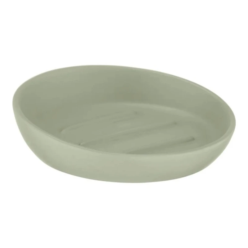 Мыльница Wenko, 11.5x3 см, зеленая