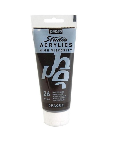 Akril boya Pebeo Studio Acrylics Mars Black, 100 ml