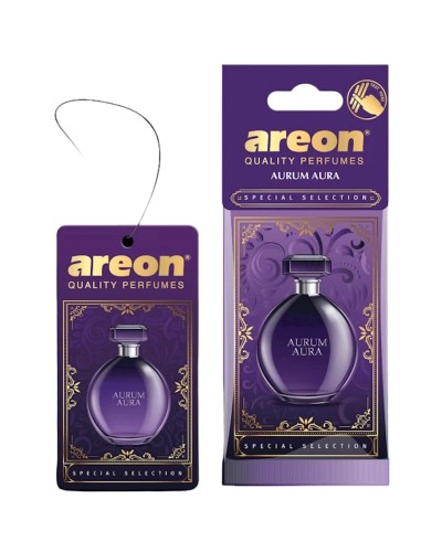 Aromatlaşdırıcı avtomobil üçün Areon Special Selection Aurum Aura, asma