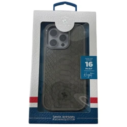 Çexol Santa Barbara Polo&Racquet Club Knight iPhone 16 Pro üçün Titanuim Grey
