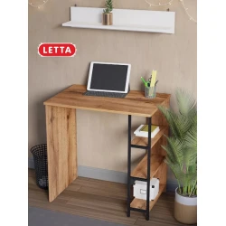 Письменный стол Marina 3563_LetSpringCStolSBVot, ЛДСП-Loft, 75x50x75 см, коричневый Письменный стол Marina 3563_LetSpringCStolSBVot, ЛДСП-Loft, 75x50x75 см, коричневый