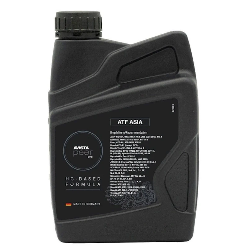 Трансмиссионное масло Avista peer EVO ATF ASIA 1L Трансмиссионное масло Avista peer EVO ATF ASIA 1L