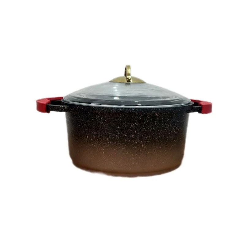 Кастрюля Canali, чугун/гранит, коричневая, 24 см Кастрюля Canali, чугун/гранит, коричневая, 24 см