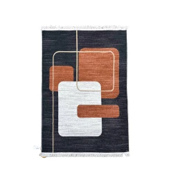 Ковер Natural halı Arya AR36BLACK, 120x180 см, хлопок , разноцветный