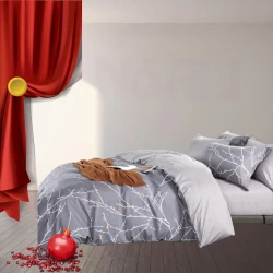 Yataq dəsti Narlı 001093, yorğan üzü 200x220 sm, mələfə 250x240 sm, yastıq üzü 50х70 sm (2 əd), ikinəfərlik, pambıq, rəngbərəng