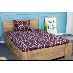 Комплект постельного белья Moon Star ZZ-ZZ-0156, простыня 100х200 см, наволочка 50х70 см, односпальный, хлопок, фиолетовый