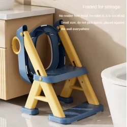 Сиденье для унитаза детское WS_19499-11A, синее/желтое Сиденье для унитаза детское WS_19499-11A, синее/желтое