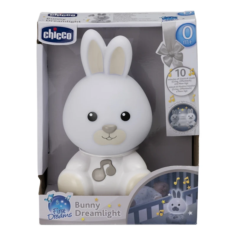 Детская лампа Chicco Bunny Dreamlight, белый