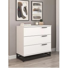 Komod Letta 3563_Letta25LoftKomSideWh, LDSP, 75х33х73 sm