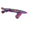 Скейтборд детский с ручкой, фиолетовый