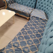 Çexol divan üçün MiraNova LQ-058, nubuk, rəngbərəng