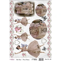 Рисовая бумага для декупажа Cadence - 526, А3, 29.7x42 см