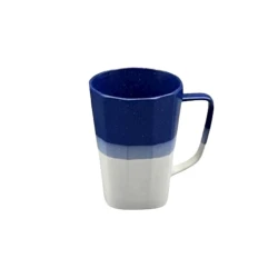 Кружка Danny Home Ceramic Mug, 400 мл, керамика, синяя/белая Кружка Danny Home Ceramic Mug, 400 мл, керамика, синяя/белая