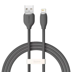 Кабель Baseus Jelly Liquid Silica Gel Fast Charging Data Cable USB to iP 2.4A 1.2 m Black (CAGD000001)