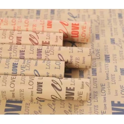 Бумага упаковочная Love Kraft Violet, крафт, 50x70 см