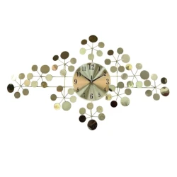 Настенные часы 6240_wallclock6, металл, золотистый, 56x80х82 см