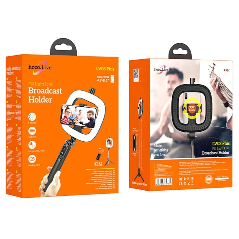 Лампа кольцевая Hoco LV03 Plus Showfull Лампа кольцевая Hoco LV03 Plus Showfull