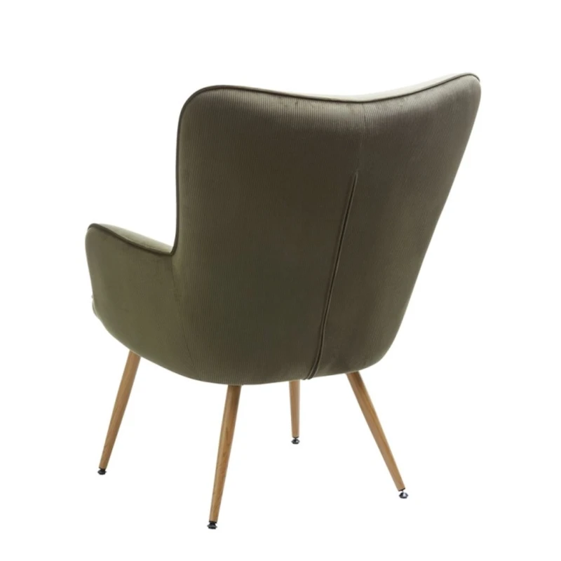 Кресло JYSK Hundested бархатный, оливковый Кресло JYSK Hundested бархатный, оливковый